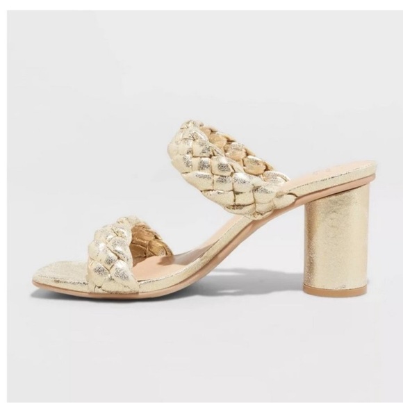 Women's Basil Heels - A New Day™ Gold - Picture 2 of 4